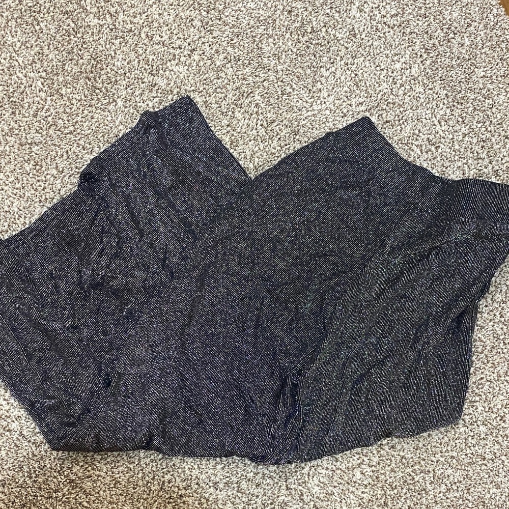 Sparkly Black Wide Leg Pants